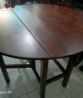 Bàn tròn xếp ba cánh củ xưa 