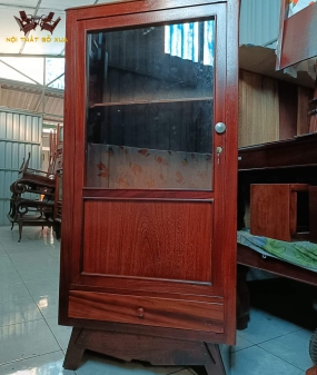 Tủ sách gỗ gõ đỏ xưa