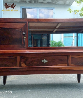 TỦ BUFFET GỖ CẨM CHÂN BỌC ĐỒNG