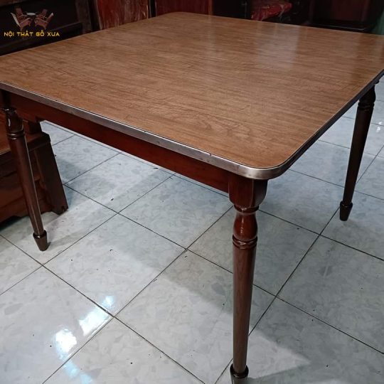Bàn vuông mặt meca không thấm nước