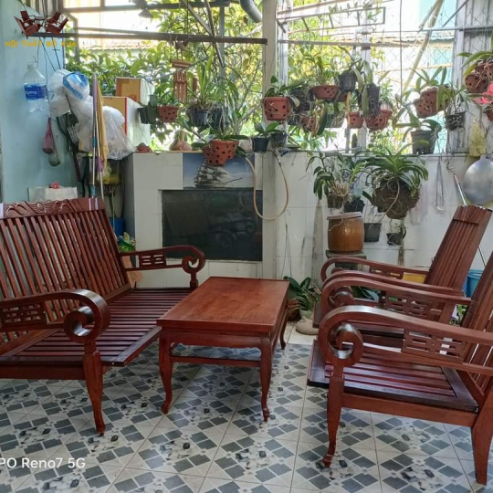 Bộ solon mẫu Buôn Mê gỗ cẩm lai và gõ