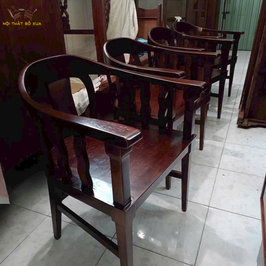 BỘ 04 GHẾ GỖ