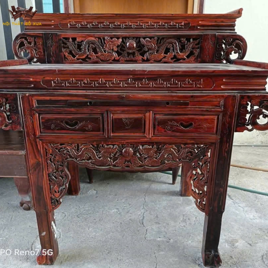 NGHI THỜ GỖ MUỒNG 2 TẦNG CUỘN ANH THƯ