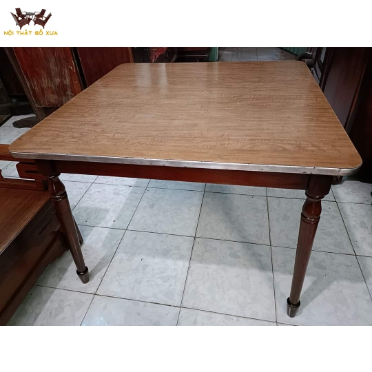 Bàn vuông mặt meca không thấm nước