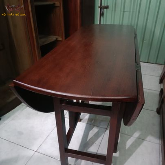  bàn tròn xếp 3 cánh cũ xưa