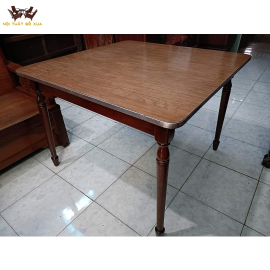 Bàn vuông mặt meca không thấm nước