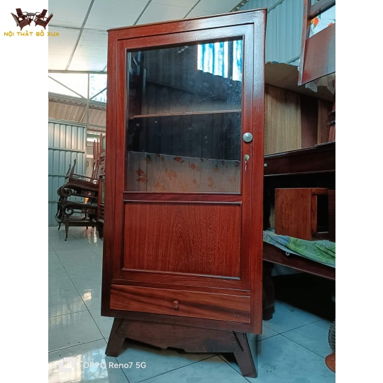 Tủ sách gỗ gõ đỏ xưa