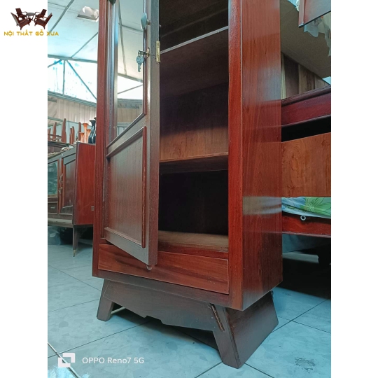 Tủ sách gỗ gõ đỏ xưa