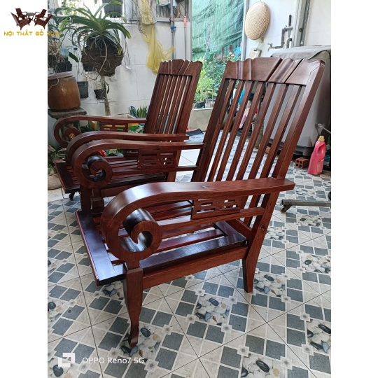 Bộ solon mẫu Buôn Mê gỗ cẩm lai và gõ