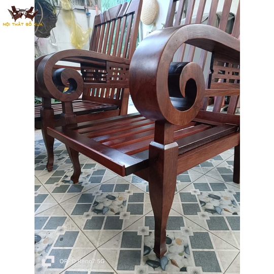 Bộ solon mẫu Buôn Mê gỗ cẩm lai và gõ