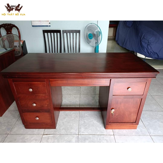 Bàn làm việc gỗ gõ đỏ xưa