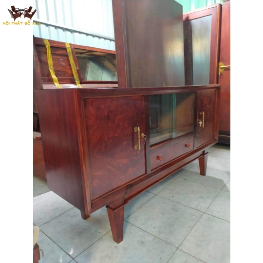 Tủ buphê gỗ gõ già
