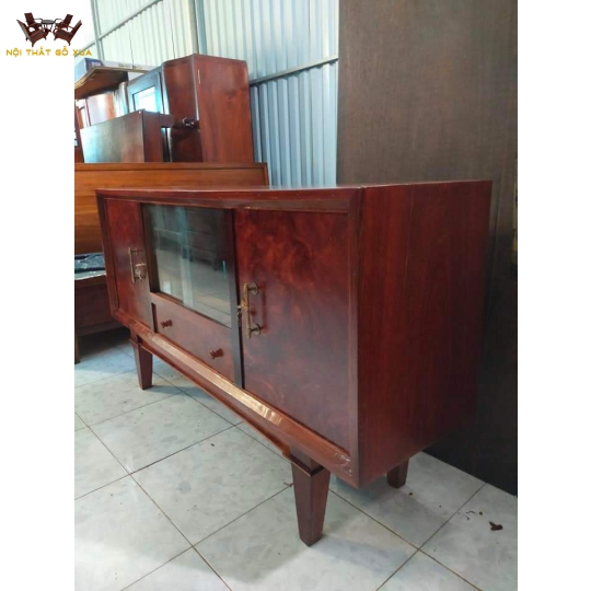 Tủ buphê gỗ gõ già