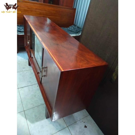 Tủ buphê gỗ gõ già