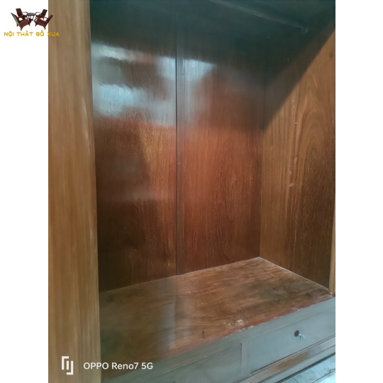 TỦ ÁO 03 CÁNH GỖ GÕ