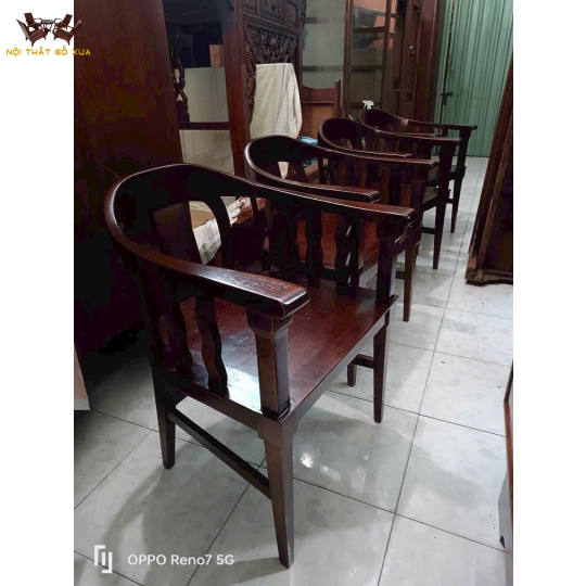 BỘ 04 GHẾ GỖ