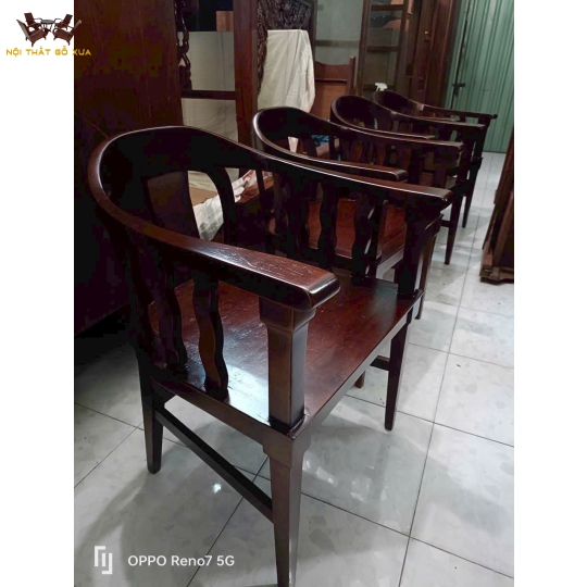 BỘ 04 GHẾ GỖ