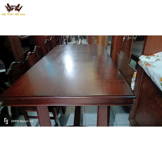 BÀN GỖ GÕ - CHÂN CHỮ C