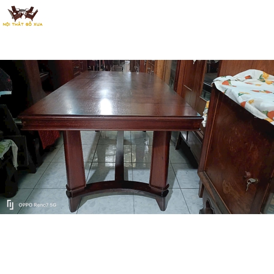 BÀN GỖ GÕ - CHÂN CHỮ C