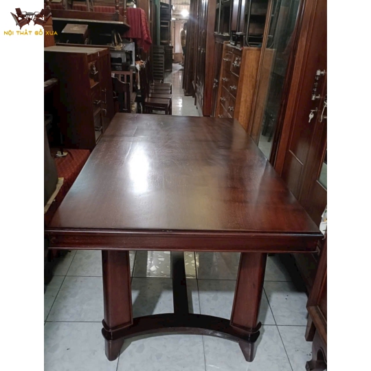 BÀN GỖ GÕ - CHÂN CHỮ C
